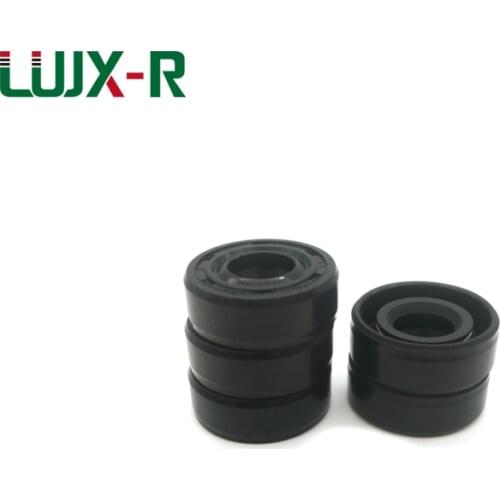 LUJX-R TC 5pcs Oil Seal Skeleton Spring Steel ID7/8 OD14/15/16/18/22/26mm Black Nitrile NBR Simmer Ring Rotary Shaft Gasket