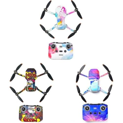 Shell Decoration Controller Decals Set for Mini2 Drone Waterproof DIY Skin Decoration Sticker