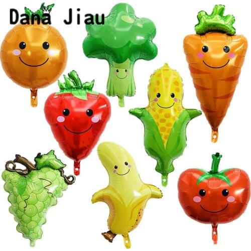 NEW food vegetables cartoon foil balloon Birthday party decoration ball delicious pizza movie pop corn lovely kids toy