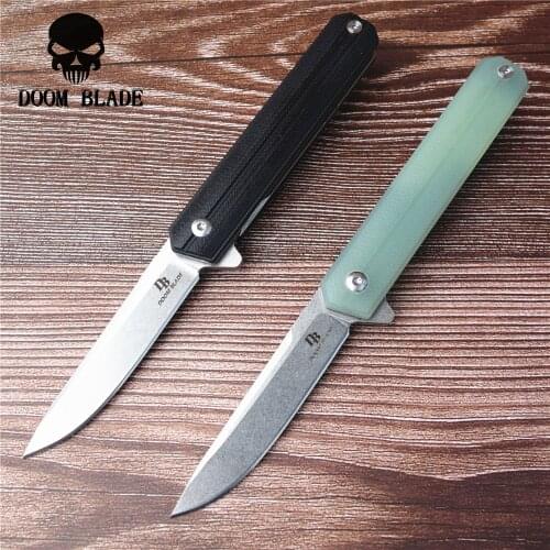 175mm 100% D2 Blade Ball Bearing Knives Folding Knife G10 Handle Outdoor Camping Knife Hunting Hiking Fishing EDC Hand Tool