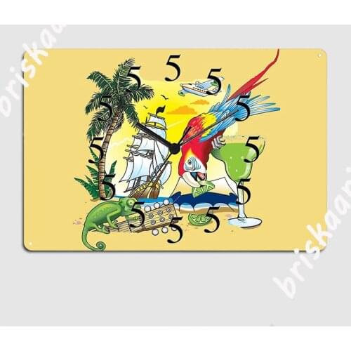 It’S 5 O‘Clock Somewhere Poster Metal Plaque Cave pub Wall Cave Designing Plaques Tin sign Posters