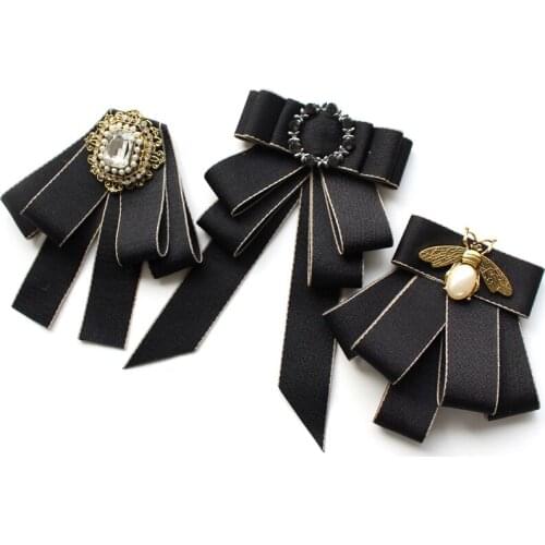 Casual Bow Tie Mens Banquet Korean Version of Woman Diamond Suit Dress Uniform Student Shirt Handmade Bow Tie