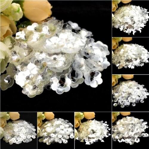 Crystal Transparent Seuqin Flat Cup PVC Loose Sequins Glitter Paillettes for Nail Art Manicure Sewing Garment Decor Confetti 20g