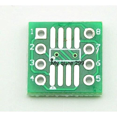 100pcs The splicing plate SOP8 SSOP8 TSSOP8 patch is directly inserted with DIP foot spacing of 0.65/1.27mm