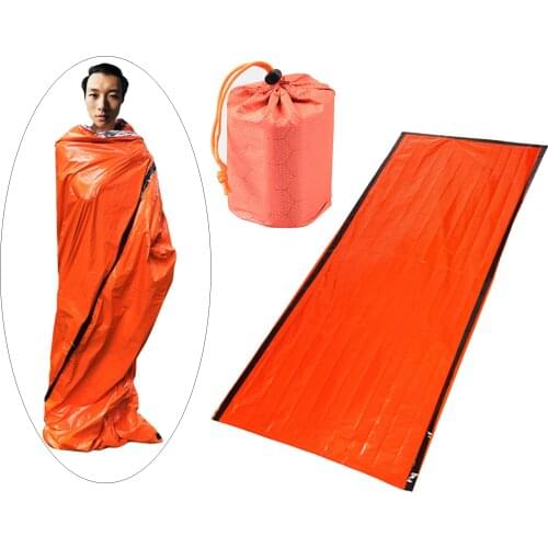 Bivy Sack Emergency Survival Sleeping Bag Waterproof Thermal Sleeping Bags Mylar Survival Blanket Gear for Outdoor Activities