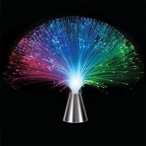 Led Multi Colour Changing Fiber Optic Fountain Night Light Lamp Home Decoration Luminous Toys Sleep Light GQ
