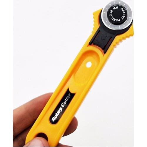 High quality 28mm Circular Cut Blade Patchwork Yellow Rotary Blade Fabric Leather Craft Sewing Tools