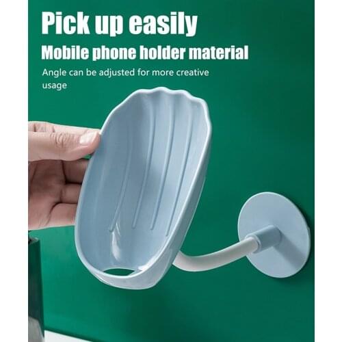Leaf-shaped Soap Dish Box Adjustable Bend Soap Holder Drain Rack Toilet Soap Box Standing Suction Cup Travel Bathroom Accessorie