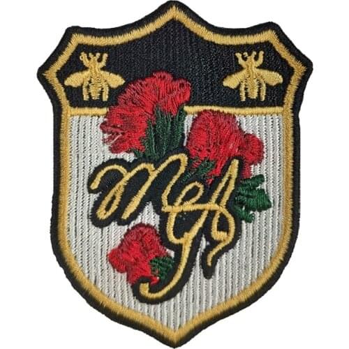 Shield Special Embroidery Patch Stranger Things Badge Embroidered Applique Patch for Clothing Sew On Flower Spider Emblem Custom
