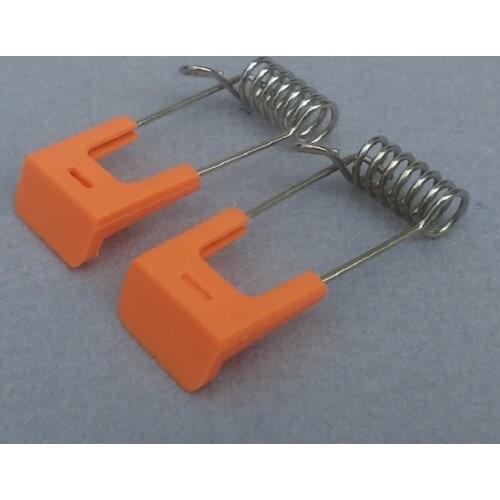 10Pieces/lot led 50mm High quality steel fixing spring with orange handle sleeve casting lamp downlights recessed lights