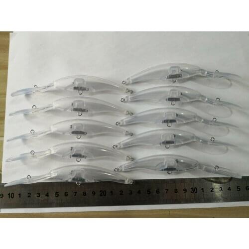 10PCS Unpainted Crankbait Fishing Lure Body 5 Inch 1/2 OZ Blank lure E258