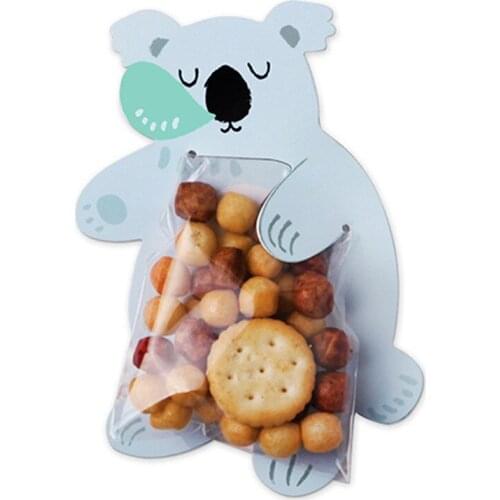 10pcs Animals Paper Candy Gift Box Kids Birthday Party Supplies Fox Rabbit Baby Shower Gift Boxes Chocolate Dragee Packaging Bag