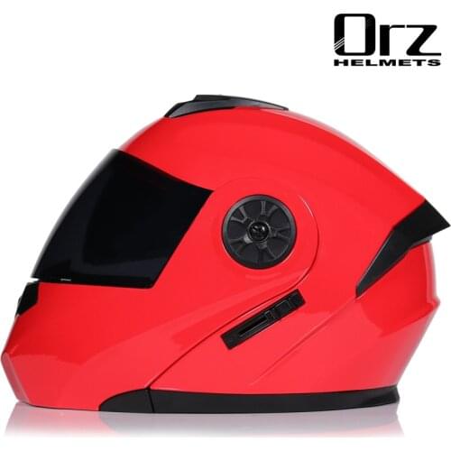 2021 Professional Racing Helmet Modular Dual Lens Motorcycle Helmet Full Face Safe Helmets Casco Capacete Casque Moto S M L