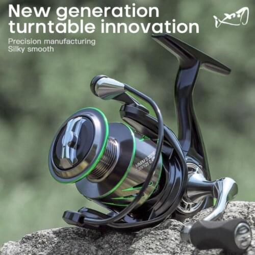 2021 Fishing Reel JK 1000-4000 Spinning Reel 8KG Powerful Brake System Oblique Metal Spool Reel Fishing Saltwater Reel Pesca