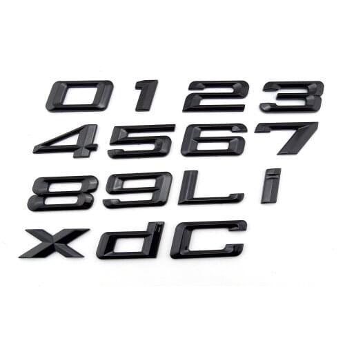 3D letters car emblem sticker badge 125d 320i 325i 328i 330i 335i 523i 525i 530i 545i 550i 630i 650i 735i 745i 760i for BMW