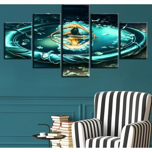 5 pcs,Full Square 5D DIY Diamond Painting Ballet girl Full diamond Embroidery Cross Stitch Rhinestones Y2797