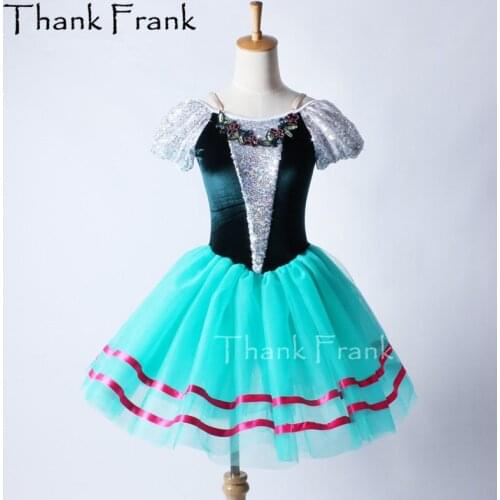 Puff Sleeve Professional Ballet Tutu Dress For Kids Adult Dance Costume C211