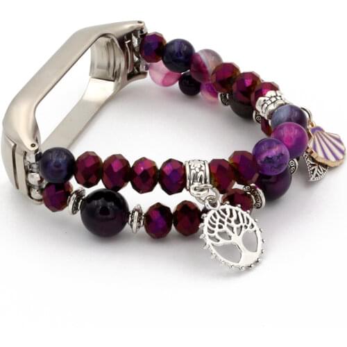 Black Bracelet for Xiaomi Mi Band 3/4 Strap Luxury Wristband Straps Mi Band 5 Correa for Woman Girls Dressy Watchband Strap