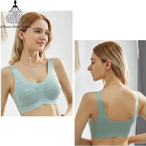 4pcs Plus Size Bras for Women 3XL 4XL Push Up Seamles Bra Latex Bralette Top Bh Comfort