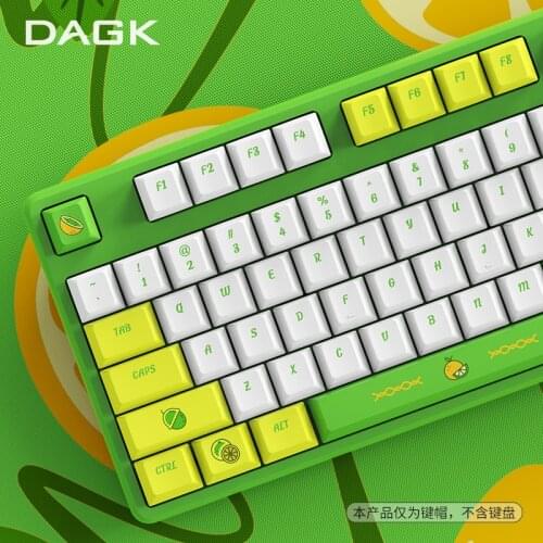 Lemon Ball Mechanical Keyboard Keycaps Cherry / XDA Height Optional Keycaps Designer by DAGK Transparent MX Switch Keycaps