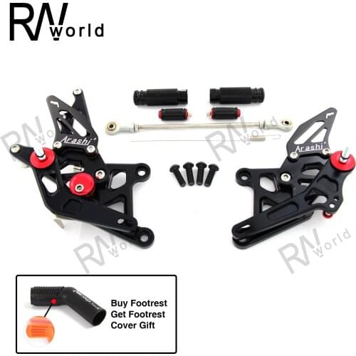 Motorcycle CNC Adjustable Rear Sets Rearset Footrest Foot Pegs For HONDA CBR250R 2011-2015 CBR250 R CBR 250R 2012 2013 2014 Gray