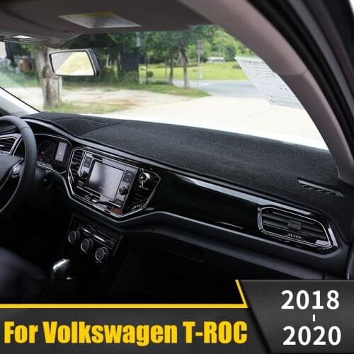 For Volkswagen VW T-ROC T ROC TROC 2020 2019 2018 LHD Car Dashboard Cover Sun Shade Mats Anti-UV Pad Carpet Trim Accessories