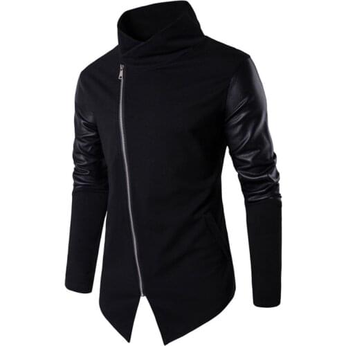 Europe/US Size New Men Sweatercoat Autumn Slim Spliced Knitting Sweater Men clothing Europe and America fashion knitted coat