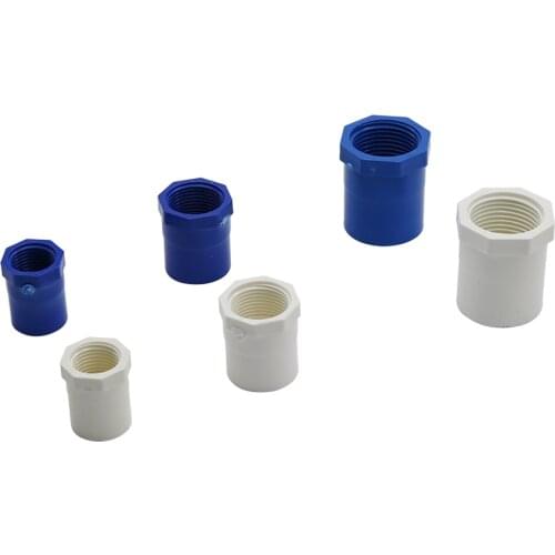 1/2" 3/4" 1" Internal Thread to Inner Diameter 20/25/32mm PVC Connector Female BSP Thread Adapter Garden Water Pipe Accessories