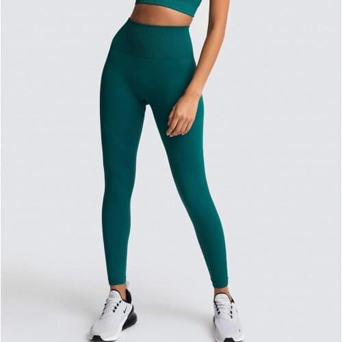High Waist Yoga Pants Elastic Push Up Leggings Seamless Fitness Women Tights High Elasticity Workout Pants Exercise Pants
