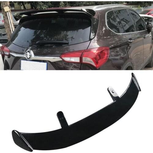 For Universal Roof Spoiler WING Buick Envision Opel Insignia ABS Car Window Rear Lip Black Tail Fin Refit Accessories 2014-ON