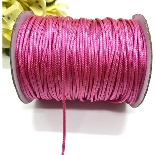 0.8/1.0/1.5/2.0mm Waxed Cotton Cord Waxed Thread Cord String Rope For Jewelry Making DIY Bracelet Necklace Accessories #06