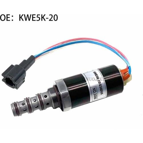 High quality excavator parts Suitable for it KATO HD820-3/HD1430/HD1250 Safety lock solenoid valve OE:KWE5K-20