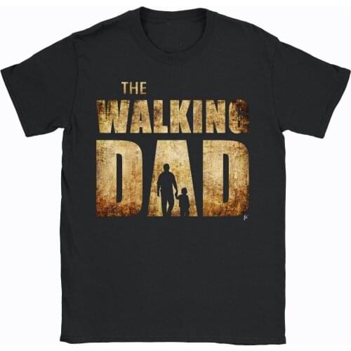 The Walking Dad Parody Father Son Fathers Day T shirt Men casual gift tee USA Size