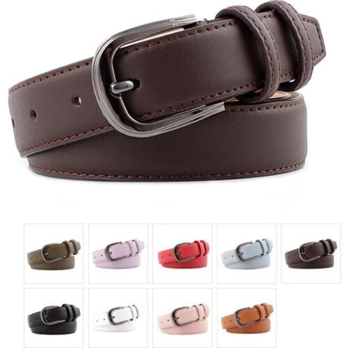 9 Colors Female Belt Women Leather Waistband Fashion All-Match Belt Womens Casual Pants Belt Designer Pin Buckle Luxury Strap