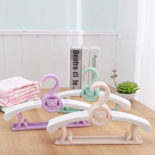 Colorful Baby Clothes Hangers Plastic Outdoor Drying Rack for Kids Children clothing coat closet organizer garment suit 1PC