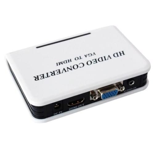 1080P Audio VGA to HDMI HD HDTV Video Converter HD Adapter Box for DVD PC Laptop Free Shipping
