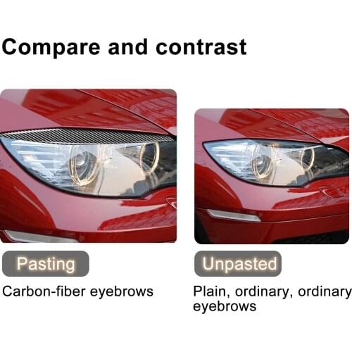 2pcs Car Headlight Front Cover Epoxy Car Light Eyebrow Protective Shell For Bwm E71 Automobile Exterior Decorative Accessories