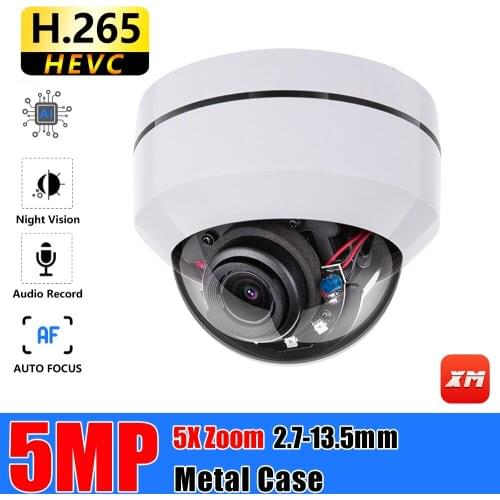 5MP 3MP 5X PTZ Speed Dome POE IP Camera 2.7mm-13.5mm Security Surveillance CCTV IR P2P Plug&Play Xmeye APP Explosion proof Cam