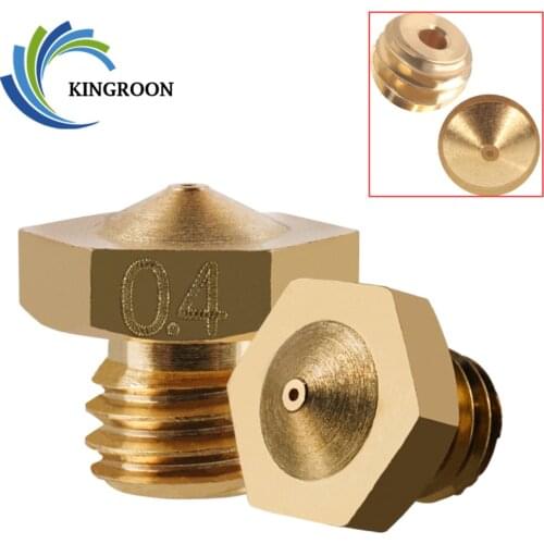 5pcs Mixed Double Colors Nozzles 0.3mm 0.4mm Copper Nozzles for 1.75mm Filament M5 E3D Extrusion Brass Nozzle 3D Printer Parts