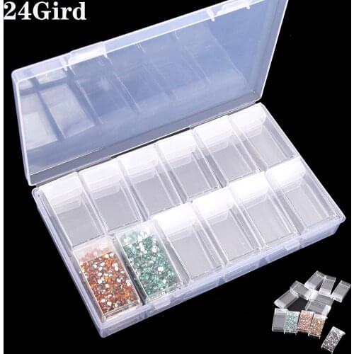 8/24//30/32/40/48/56 Grids 5D Diamond Painting Storage Box Containers DP Tools Accessories Jewelry Beads Organizer Case