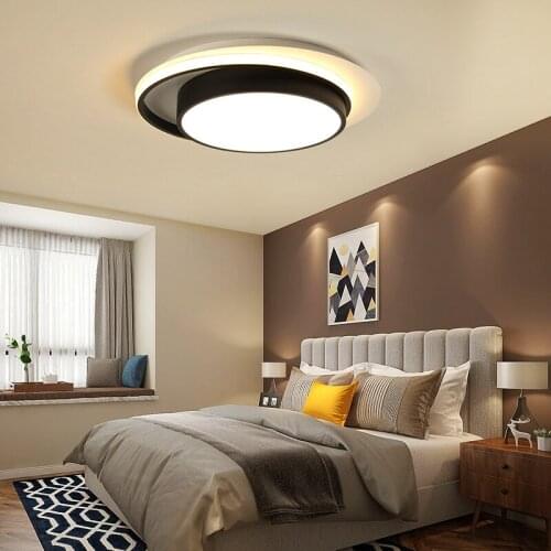 Round Surface Mounted Acrylic Ceiling Lights For Loft Bedroom Auditorium Living Room Indoor Decorative Lamps Fixtures AC90-260V