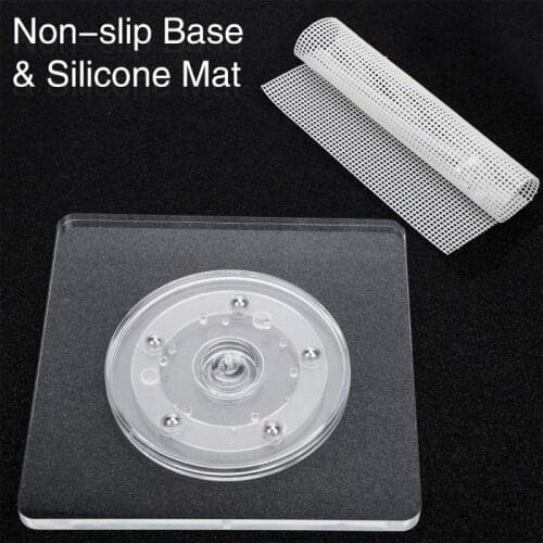 Acrylic Cake Turntable Biscuit Stand DIY Cake Making Tool Fondant Pastry Rotating Stand Baking Rotary Table Cake Plate Turntable