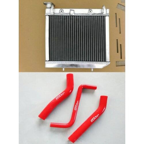 Aluminum Radiator & Silicone Hose For ATV Honda TRX450R TRX450 Kick Start 2004-2009 4-Stroke Sportrax TRX 450/450R 05 06 07 08
