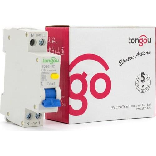 18mm RCBO ELCB DPN 32A 30mA 1P+N Residual current Circuit breaker with over current and Leakage protection