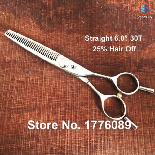 Free shipping 6.0" inch 30T 25% hair off professional hair texturizing scissors, top quality hair thinning scissors, S3-630E