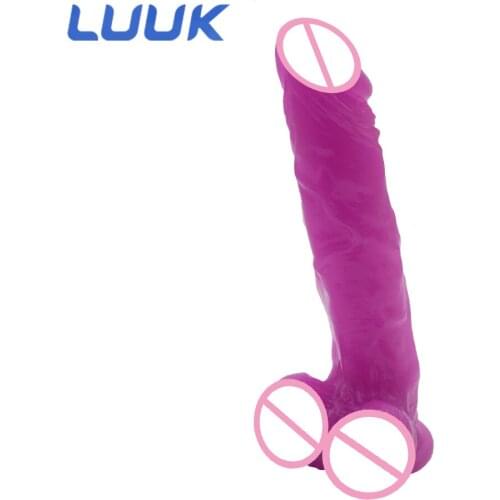 LUUK Big Dildo Rubber Dick specially designed for Lesbian Vessel Imitation Penis Imitator Man Woman Masturbation Adult Toys
