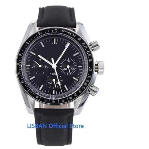 LISBAN Men's Watch With Leather Strap