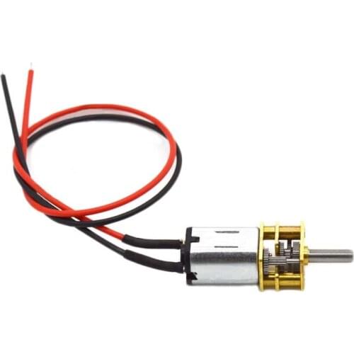 DC 3V 6V 12V Micro Speed Gear Motor 15-500RPM Metal Gear Motor N20 Electric Reduction Gear Motor for Model Gear Reducer Motor