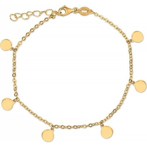 DARK DIAMOND-bracelet coins in 925 sterling silver or 18k gold plated. Jewel atioxido. Adjustable