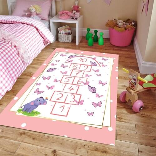Hopscotch 2Pattern Non-Slip floor Carpet, teenagers carpet Modern carpet, 3d digital printing carpet soft carpet, fan Carpet